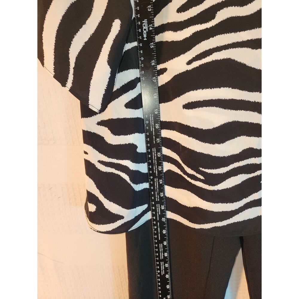 Maya Brookes Outfit Womens Size 8 Pant Suit Zebra Print Slacks - Picture 7 of 14
